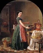 Lilly martin spencer Kiss me and You-ll Kiss the Lasses oil painting